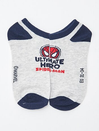Lot de 3 paires de chaussettes invisibles 'Spider Man' 'Marvel'