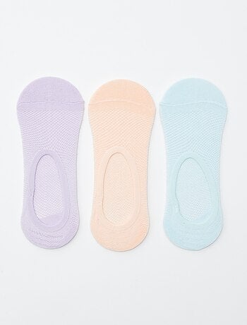 Lot de 3 paires de chaussettes invisibles