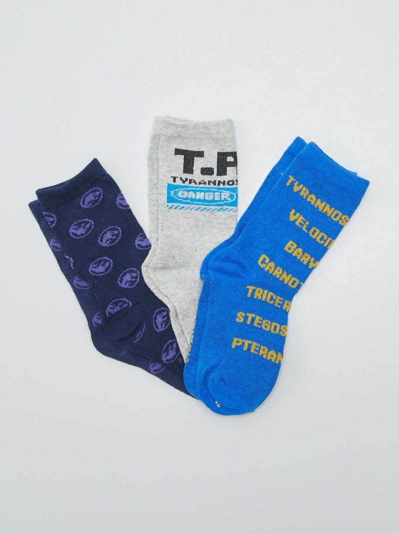 Chaussettes Enfant Jurassic World - Assortiment Fantaisie, Lots De Modèles Dino