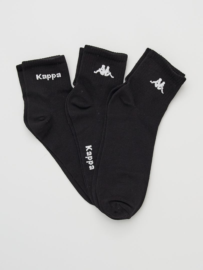 Lot de 3 paires de chaussettes 'Kappa' noir - Kiabi