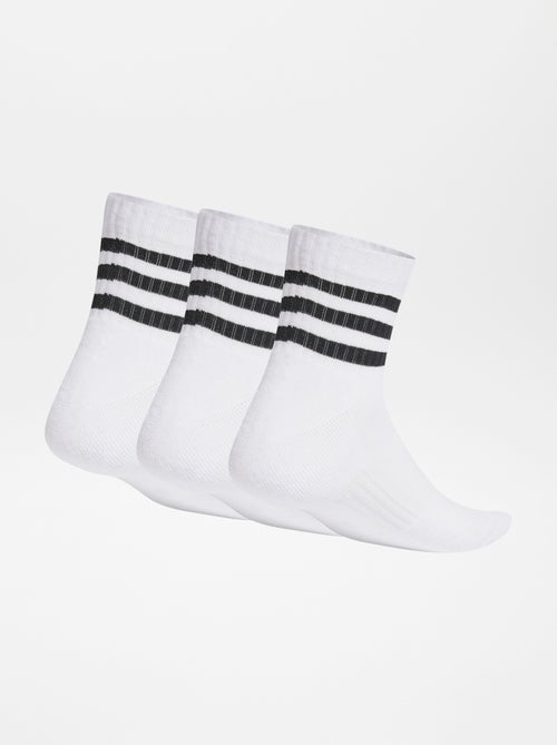 Lot de 3 paires de chaussettes mi-hautes 'adidas' - Kiabi