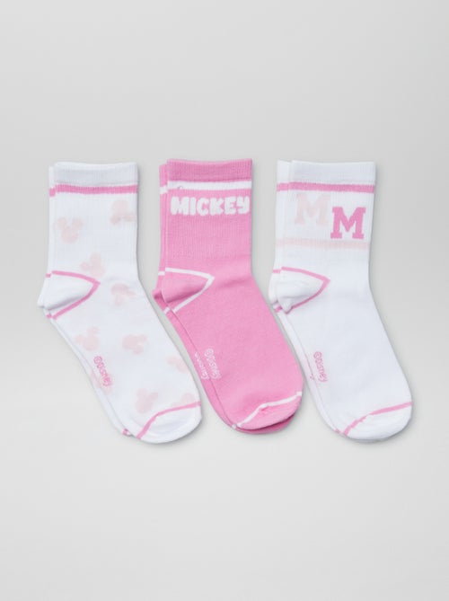 Lot de 3 paires de chaussettes 'Mickey' et 'Minnie' - Kiabi