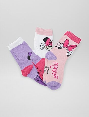 Lot de 3 paires de chaussettes 'Minnie' 'Disney' - Kiabi