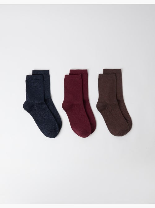 Lot de 3 paires de chaussettes, mo fashion - Kiabi