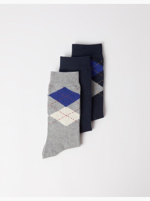 Lot de 3 paires de chaussettes, mo fashion - Kiabi