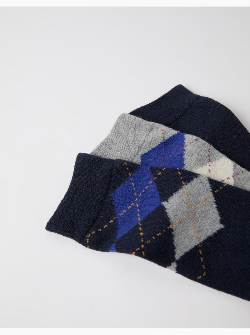 Lot de 3 paires de chaussettes, mo fashion Bleu - Kiabi