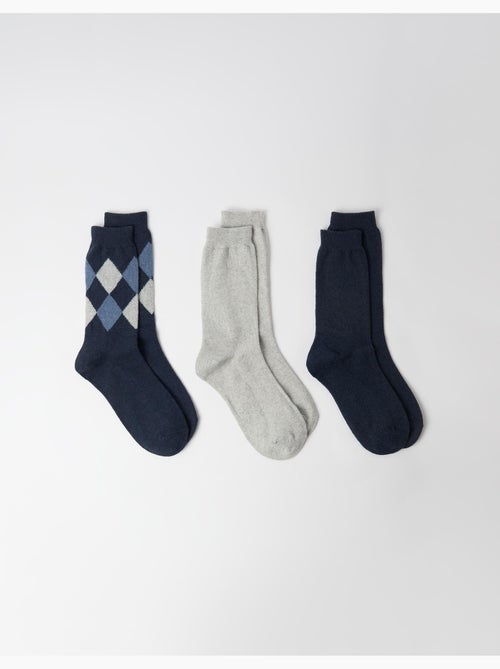 Lot de 3 paires de chaussettes, mo fashion - Kiabi