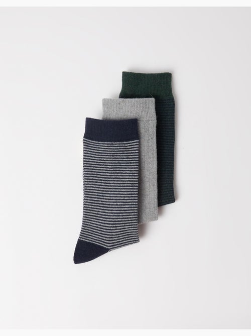 Lot de 3 paires de chaussettes, mo fashion - Kiabi