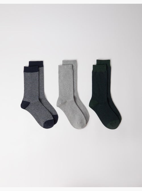 Lot de 3 paires de chaussettes, mo fashion - Kiabi