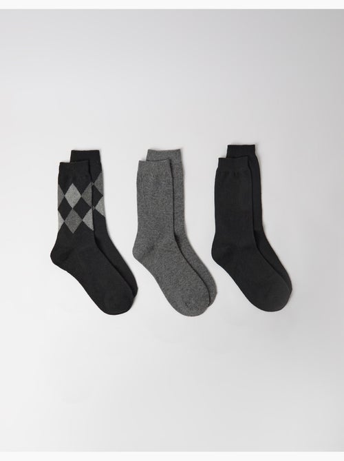 Lot de 3 paires de chaussettes, mo fashion - Kiabi