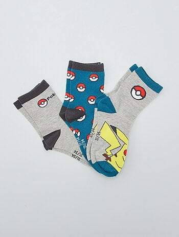 Lot de 3 paires de chaussettes 'Pokémon' - Kiabi