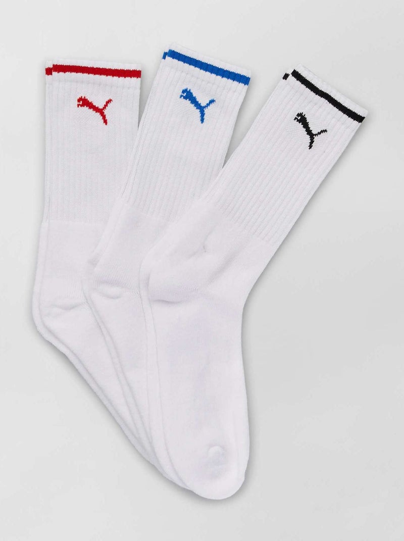 Lot de 3 paires de chaussettes 'Puma' blanc - Kiabi