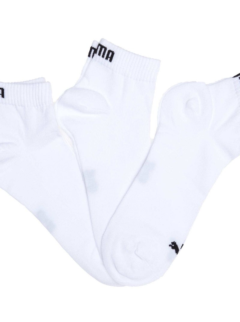 Lot de 3 paires de chaussettes 'Puma' blanc/noir - Kiabi