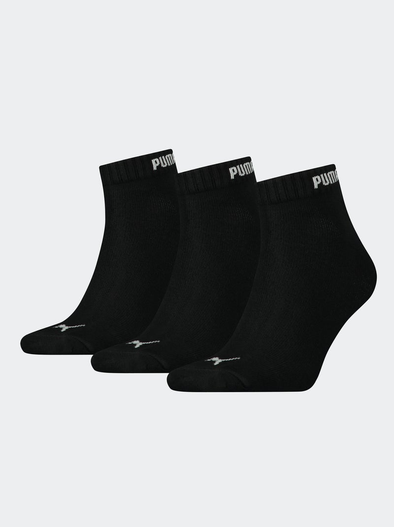 Lot de 3 paires de chaussettes 'Puma' Noir - Kiabi