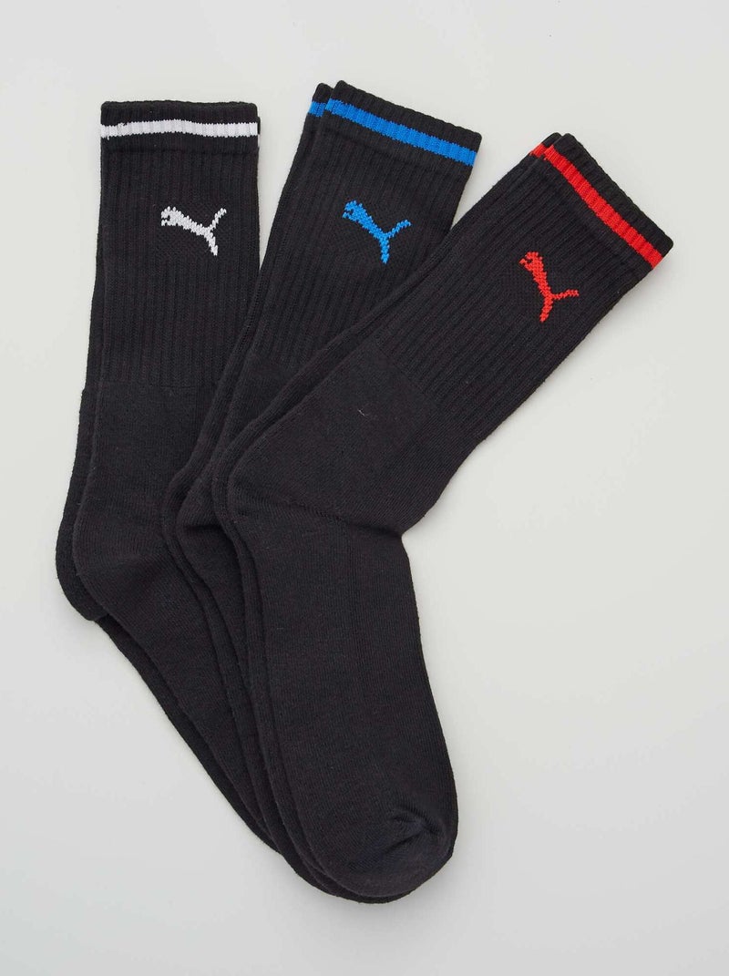 Lot de 3 paires de chaussettes 'Puma' noir - Kiabi