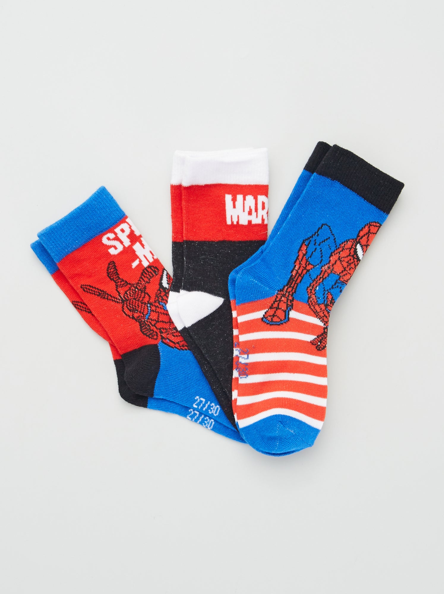 Calendrier De L'Avent Spiderman - 12 Paires De Chaussettes Taille 40-45, Cadeau Fan Marvel, Licence Officielle !