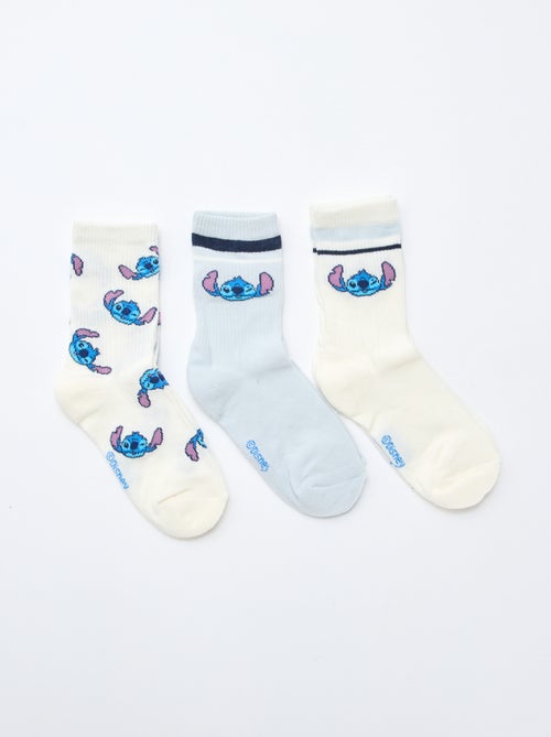 Lot de 3 paires de chaussettes 'Stitch' - Kiabi