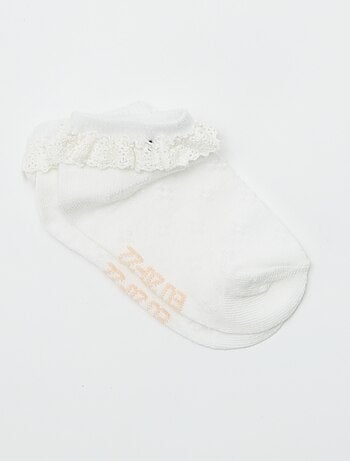 Lot de 3 paires de chaussettes volantées