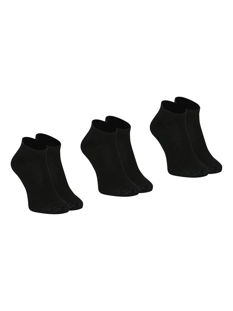 Lot de 3 paires de socquettes homme my petit prix athena Noir - Kiabi