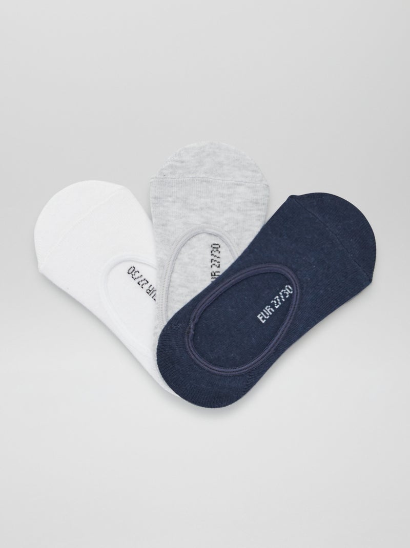Lot de 3 paires de socquettes Noir - Kiabi
