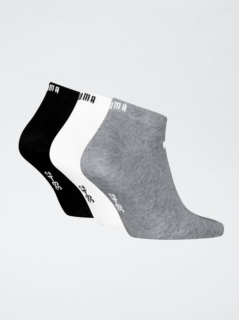 Lot de 3 paires de socquettes 'Puma' NOIR - Kiabi