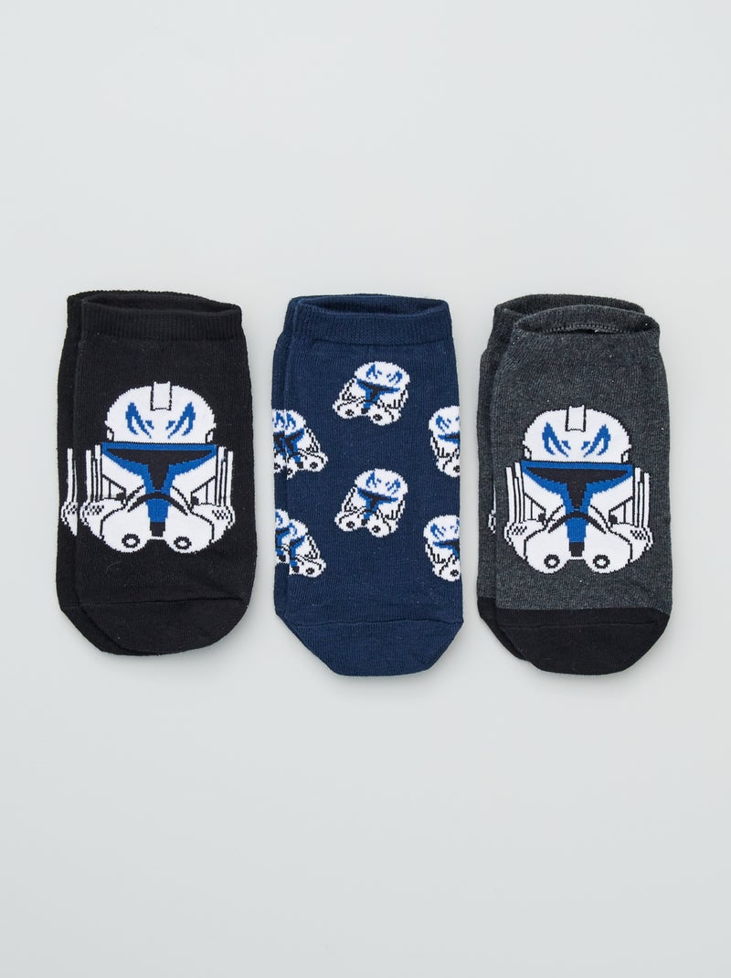 Lot de 3 paires de socquettes 'Star Wars' noir - Kiabi