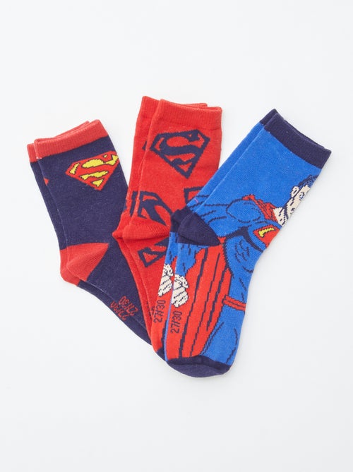 Lot de 3 paires mi-chaussettes 'Superman' - Kiabi