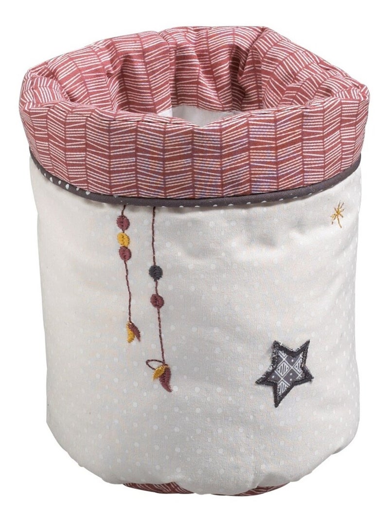 Lot de 3 panières gigognes en tissu en coton - sauthon Beige - Kiabi