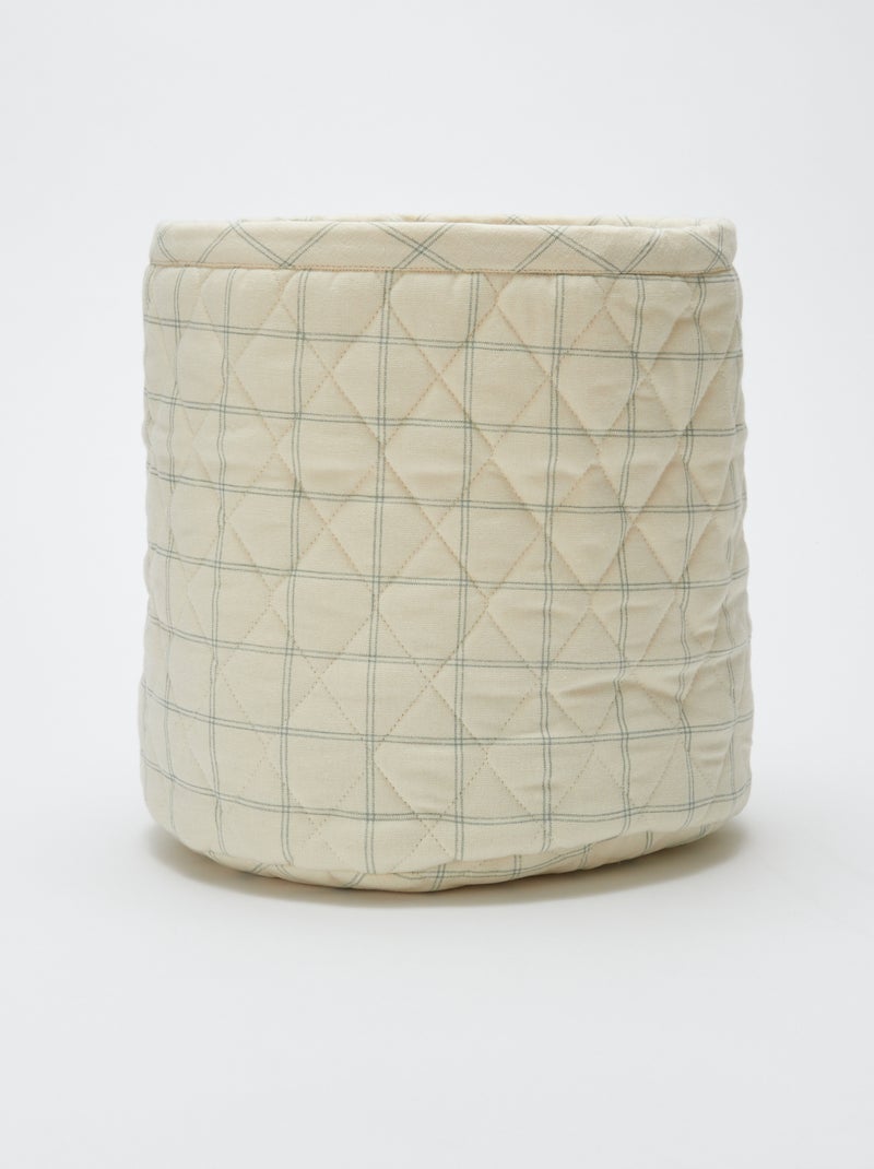 Lot de 3 paniers en tissu - Kiabi Home Blanc - Kiabi