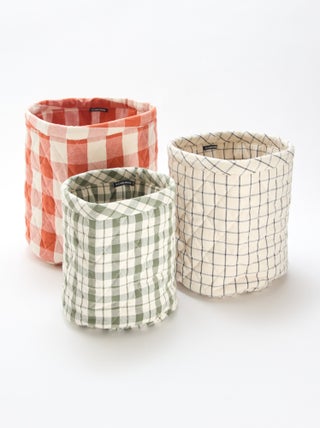 Lot de 3 paniers en tissu - Kiabi Home