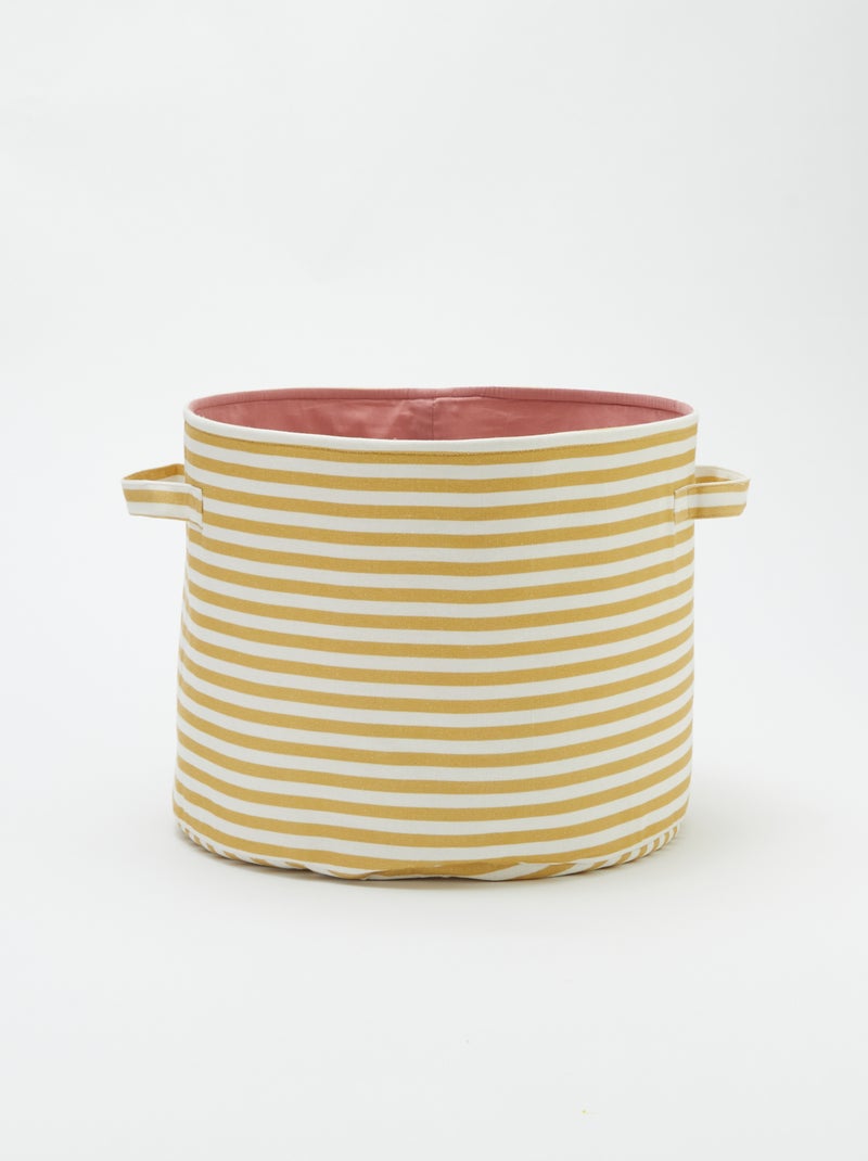 Lot de 3 paniers en tissus - Kiabi Home JAUNE - Kiabi