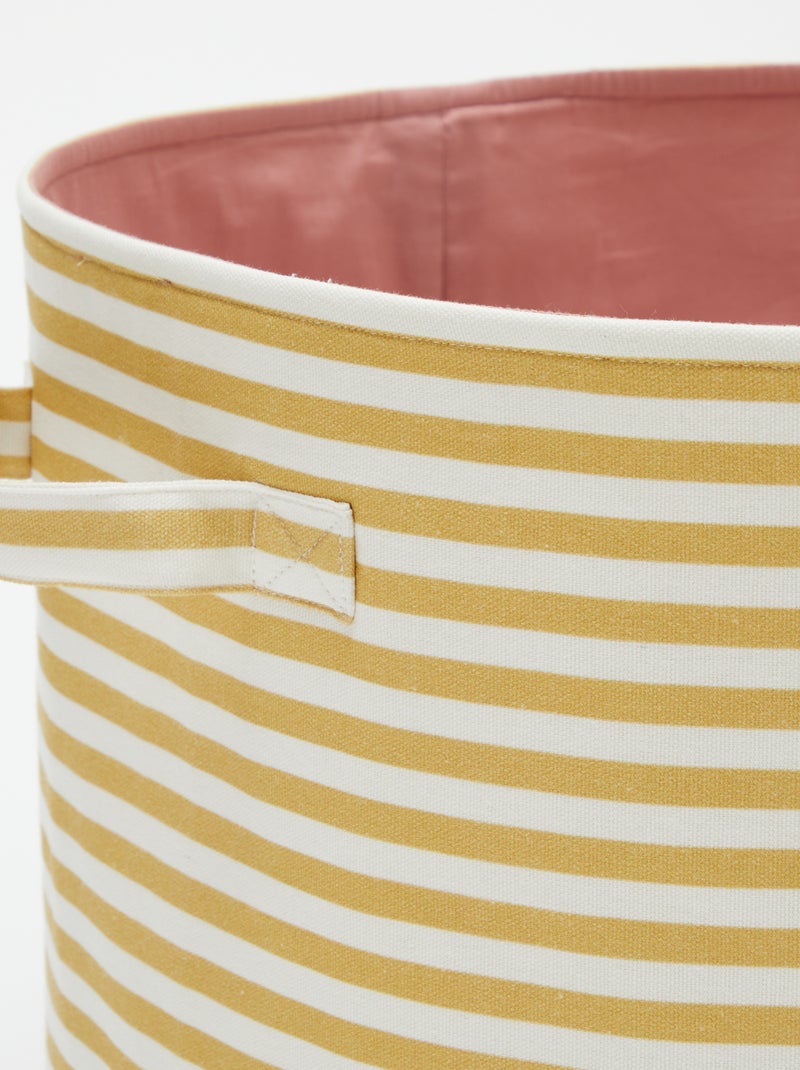 Lot de 3 paniers en tissus - Kiabi Home JAUNE - Kiabi