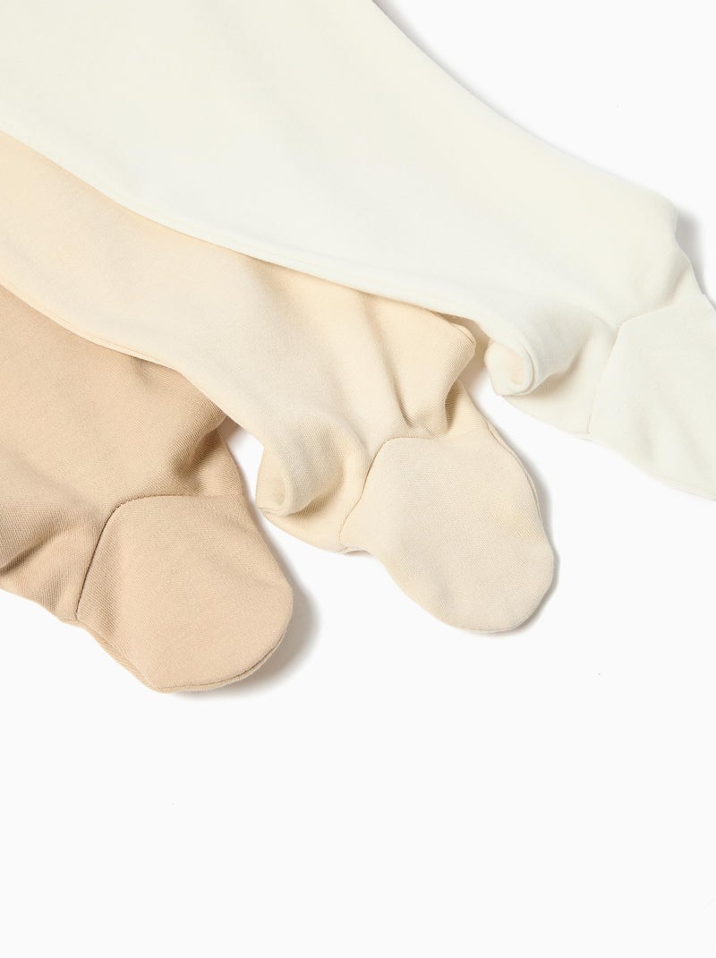 Lot de 3 pantalons à pieds pour bébé MO Fashion Gris - Kiabi