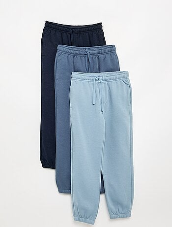 Lot de 3 pantalons de jogging unis