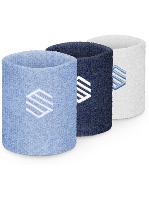 Lot de 3 poignets de tennis tennis homme et femme inner blues - Kiabi