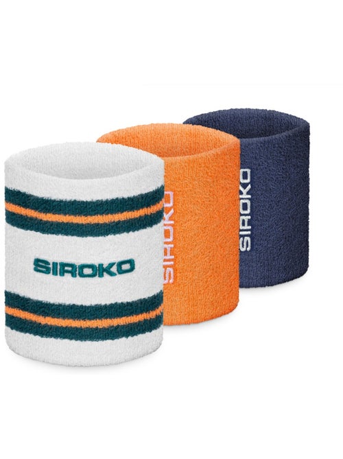 Lot de 3 poignets de tennis tennis homme et femme inner heritage - Kiabi