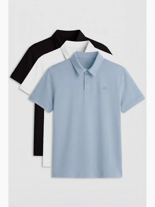 Lot de 3 polos coton mélangé tommy - Kiabi Lot de 3 polos coton mélangé tommy - Kiabi