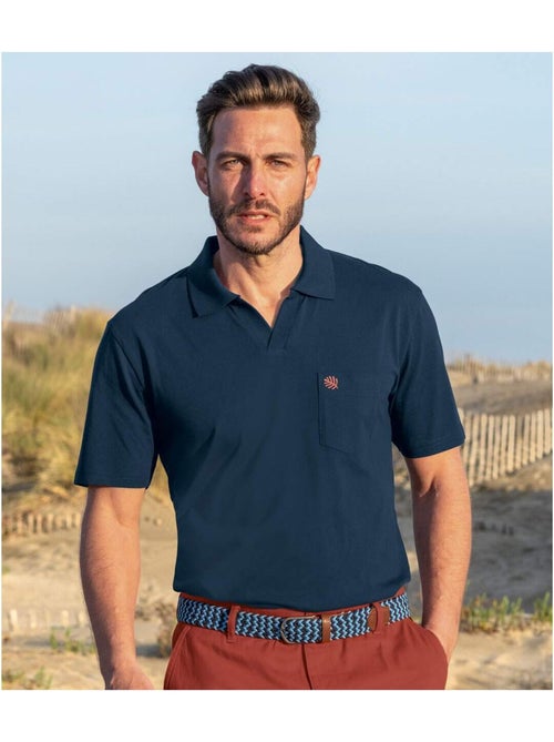 Lot de 3 polos coton sans boutons   - atlas for men - Kiabi