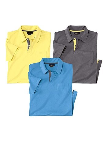 Lot de 3 Polos Outdoor - ATLAS FOR MEN