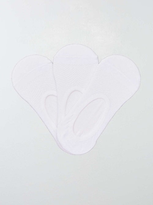 Lot de 3 protège-pieds en coton pour femme - Kiabi Lot de 3 protège-pieds en coton pour femme - Kiabi