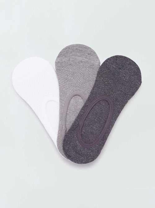 Lot de 3 protège-pieds en coton pour femme - Kiabi Lot de 3 protège-pieds en coton pour femme - Kiabi