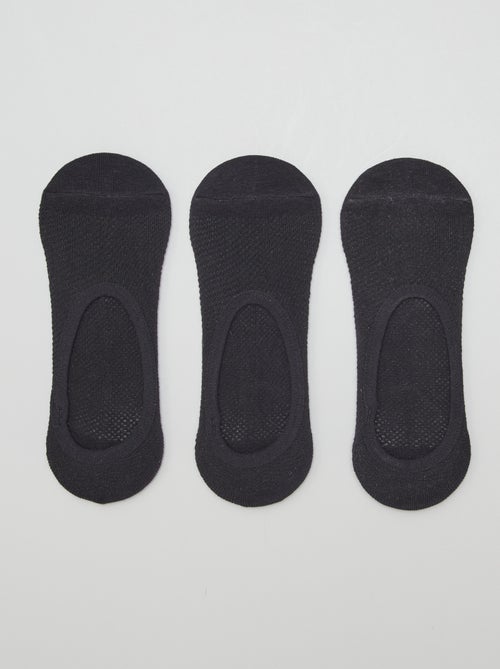 Lot de 3 protège-pieds en coton pour femme - Kiabi Lot de 3 protège-pieds en coton pour femme - Kiabi