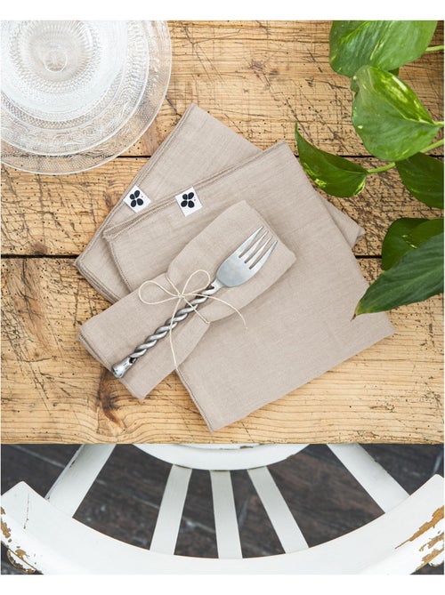 Lot de 3 serviettes – double gaze de coton - gaïa - Kiabi