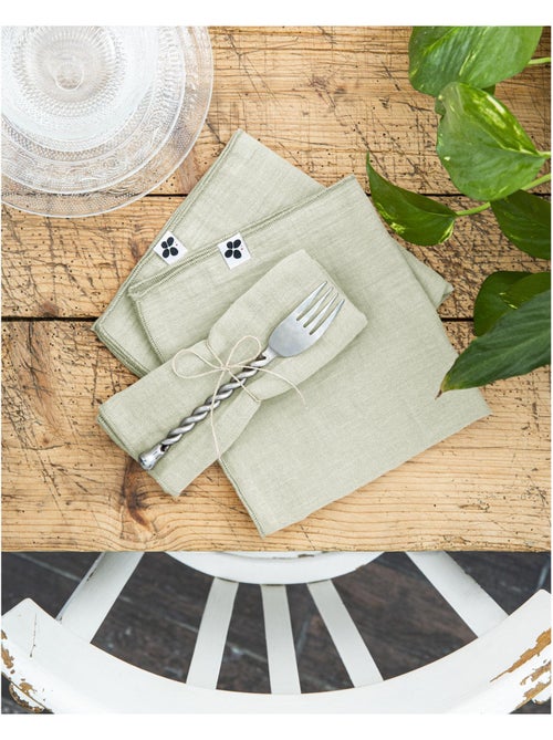 Lot de 3 serviettes – double gaze de coton - gaïa - Kiabi