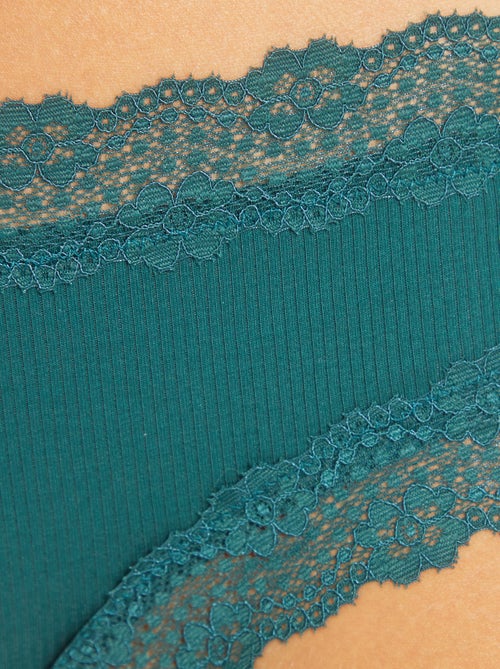 Lot de 3 shorties fines côtes - Kiabi