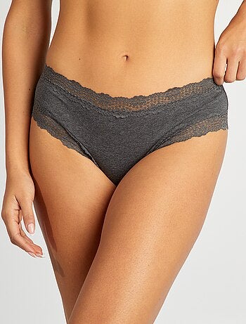 Lot de 3 shorties fines côtes