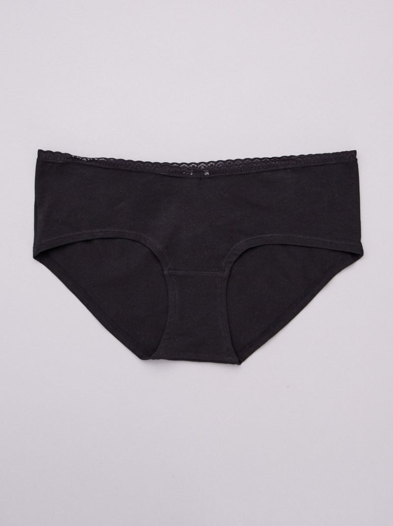 Lot de 3 shorties maternité noir/gris clair/gris foncé - Kiabi