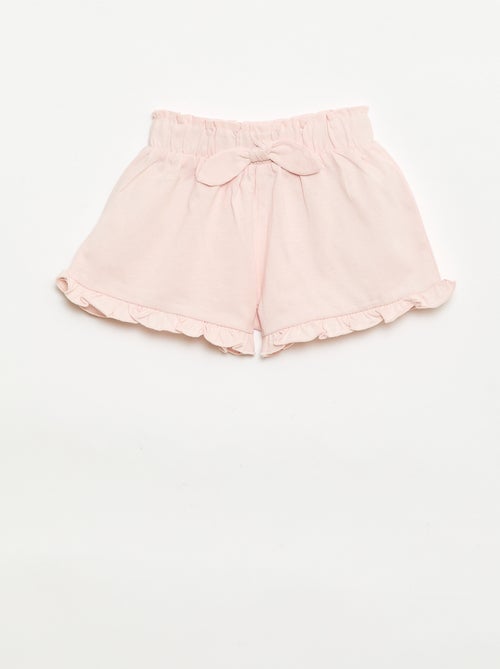 Lot de 3 shorts unis volantés - Kiabi