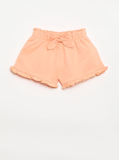 Lot de 3 shorts unis volantés - Kiabi