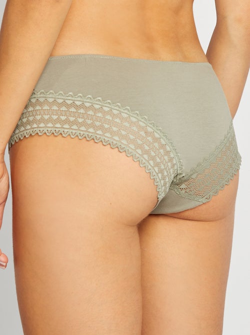 Lot de 3 shorty avec dentelle - Kiabi